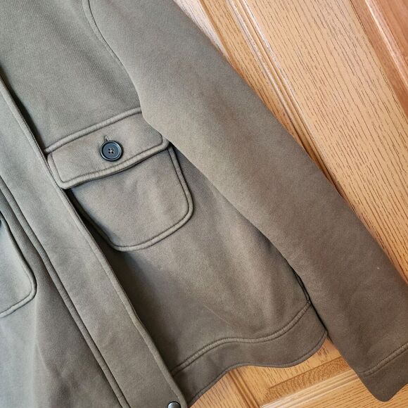 Banana Republic Women’s Olive Green Knit Jacket Zip Up Military Size Small EUC - Picture 4 of 14